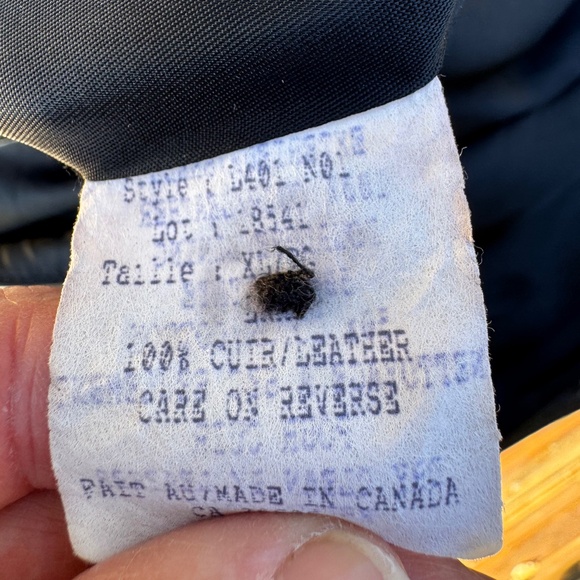 🖤 Classic Vintage Black Leather Coat - MIX Since 1989 - Made in Canada - Sz XL - Picture 11 of 14